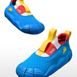 aretto Mesh Detailed  Slip On Shoes - Blue-image-23