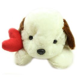 Tickles Loving Dog with Heart Soft Stuffed Plush Animal Toy for Kids Boys & Girls Birthday Gift (Color: White Size: Length 40 cm)-image-53