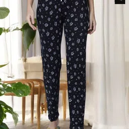 KrypticPack Of 2 Printed Pure Cotton Relaxed Fit Mid-Rise Lounge Pants-image-76