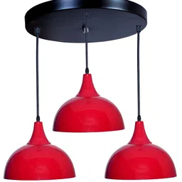 KINIS Modern and Unique Style Red & Black Aluminium Quirky Ceiling Lamp-20
