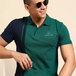 United Colors of Benetton Colourblocked Polo Collar T-shirt-picture-49
