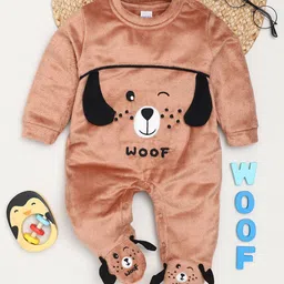 Moms Love Infant Boys Embroidered Pure Cotton Sleepsuit-image-18