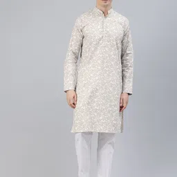 Majestic Man Men Ethnic Motifs Printed Kurta-picture-43