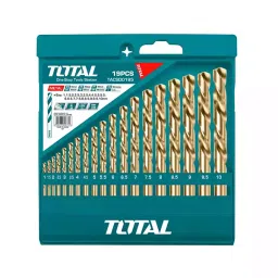 Total TACSD0195 HSS Twist Drill Bits Set (Set of 19 pcs)-16