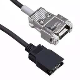 Omron CS1W Programming Cable D-Sub Connector 100 mm Black, CS1W-CN118-6