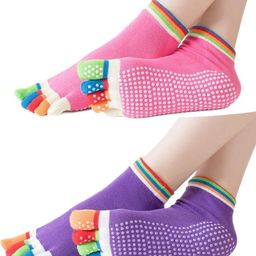 NESKA MODA Unisex Set Of 2 Ankle Length Cotton Socks-44
