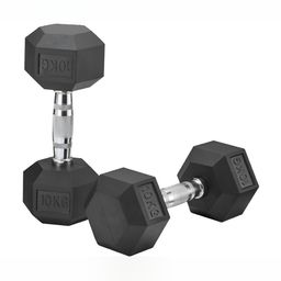 HackerX Set Of 2 Fixed Weight Dumbbell - 10Kg Each-23