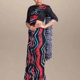 Craft Musium Printed Pure Cotton Block Print Saree-picture-10