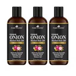 Park Daniel Set Of 3 Onion Herbal Hair Oil For Regrowth Hair - 60ml Each-15