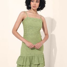freehand by the indian garage co Freehand by The Indian Garage Co. Women Self Design Sheath Mini Dress-picture-13