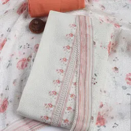Meena Bazaar Printed Unstitched Dress Material-54