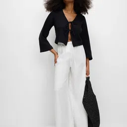 Marks & Spencer Women High-Rise Wide Leg Trousers-image-29