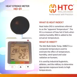 HTC Heat Stroke Meter 21 to 31°C Warning Range, HD-01 image 3