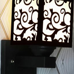 Gojeeva Brown Wood Square Wall Lamps-picture-43