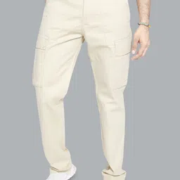 DIVISIVE Men Relaxed Straight Leg Regular Fit Easy Wash Cargos Trouser-image-58
