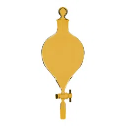 ABGIL Separating Funnel Globe Shape With Joint PTFE Stopcock Plug Type & Interchangeable Stopper 10 L Amber, FS-AC-393-09-image-10