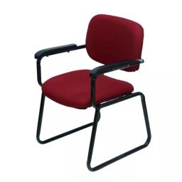 Veeshna Polypack Fabric Red Low Back Visitor Chair CRH-1021-24