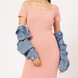 DressBerry Cute Femme Off-Shoulder Knitted Bodycon Dress-image-62