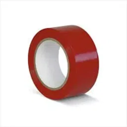 B K JAGAN & CO 2 inch Wide x 25 m Self Adhesive Floor Marking Tape (Red)-picture-2