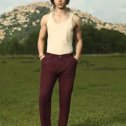 Campus Sutra Men Relaxed Fit Trousers-picture-5