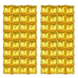 Johra Square Foil Curtain Birthday Decoration Yellow - Pack of 2-image-74