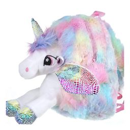 FunBlast Unicorn Theme Soft Backpack - Pink-12