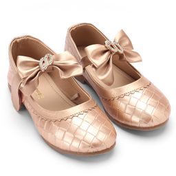 Cute Walk By Babyhug Velcro Closure Bellies With Bow Applique - Rose Golden-image-91
