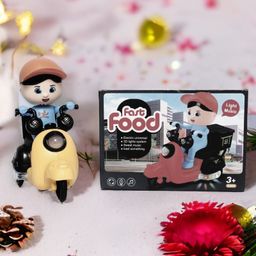 WOW Toys Delivering Joys of Life Fast Food Delivery Musical Scooter Toy for Kid - Multicolour-27