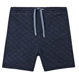 Anthrilo Cotton Terry  Checked Shorts - Navy Blue-picture-18