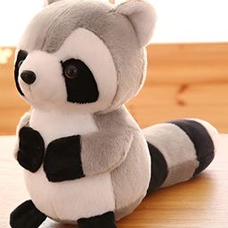 Tickles Soft Cute Raccoon Plush Animal Toy for Kids (Length 45 cm Color: Grey)-image-42