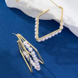 StyleCast Gold-Plated Classic Drop Earrings-image-30