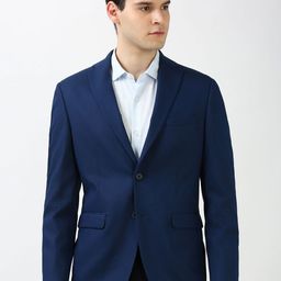 Peter England Elite Slim-Fit Single-Breasted Formal Blazers-image-35