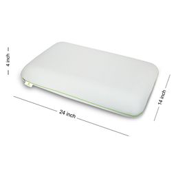 Cushows Memory Foam ClassicPillow For Back & Side Sleepers WithSmall Size PACK OF 1- White image 3