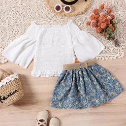 YK Girls Top With Skirt-image-25