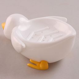 fab n funky Soap Case Duck Shape - White image 5
