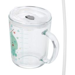 Paper Moon Snap Lock Printed Sipper Mug with Straw, 1pc, 400 ml- Color May Vary image 5