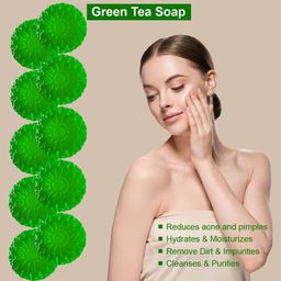 GROOVY Set Of 10 Apricot Adventure Green Tea Bar For Hydration - 100 g Each-18