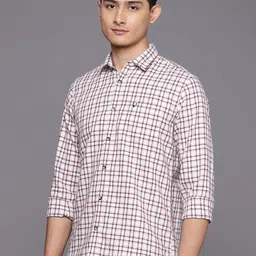 Allen Solly Custom Fit Checked Casual Shirt-picture-45