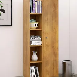HEXA RED Beige Moisture & Termite Resistant Free Standing Book Shelf-42