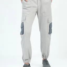 NEVER NEUD Men Relaxed Loose Fit Joggers Trousers-image-55