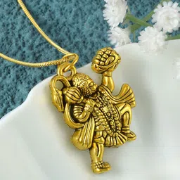 ADMIER Gold-Plated Contemporary Pendants with Chains-13