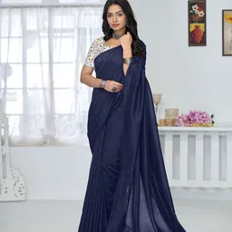 Anouk Solid Pure Cotton Saree-62
