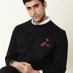 RARE RABBIT Men Camisa Slim Fit Solid Sweatshirt-image-57