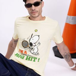 Kook N Keech Peanuts Printed Bamboo Regular Fit T-shirt-image-86