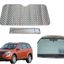 Auto Pearl F272 Dashboard Sun Shade Cover with Suction Cup for Mahindra XUV 500 (Grey)-29