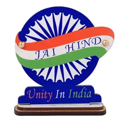 AllExtreme EXIF18 Universal Showpiece Indian Flag with Jai Hind Symbol for Car Dashboard Decoration-78