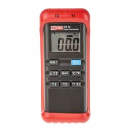 RS PRO +1300 °C, +1999 °F Max, ±0.3 % Accuracy Wired Digital Thermometer, K Probe, 2 Input UKAS Calibration 1233298-21
