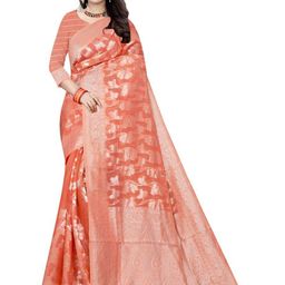 KALINI Woven Design Zari Pure Cotton Banarasi Saree-image-44