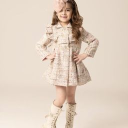 HOITY MOPPET Girls Checked Shirt Dress-image-49