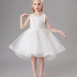 JC SPARKLE Girls Lace Detail High-Low Hem Fit and Flare Dress-picture-52